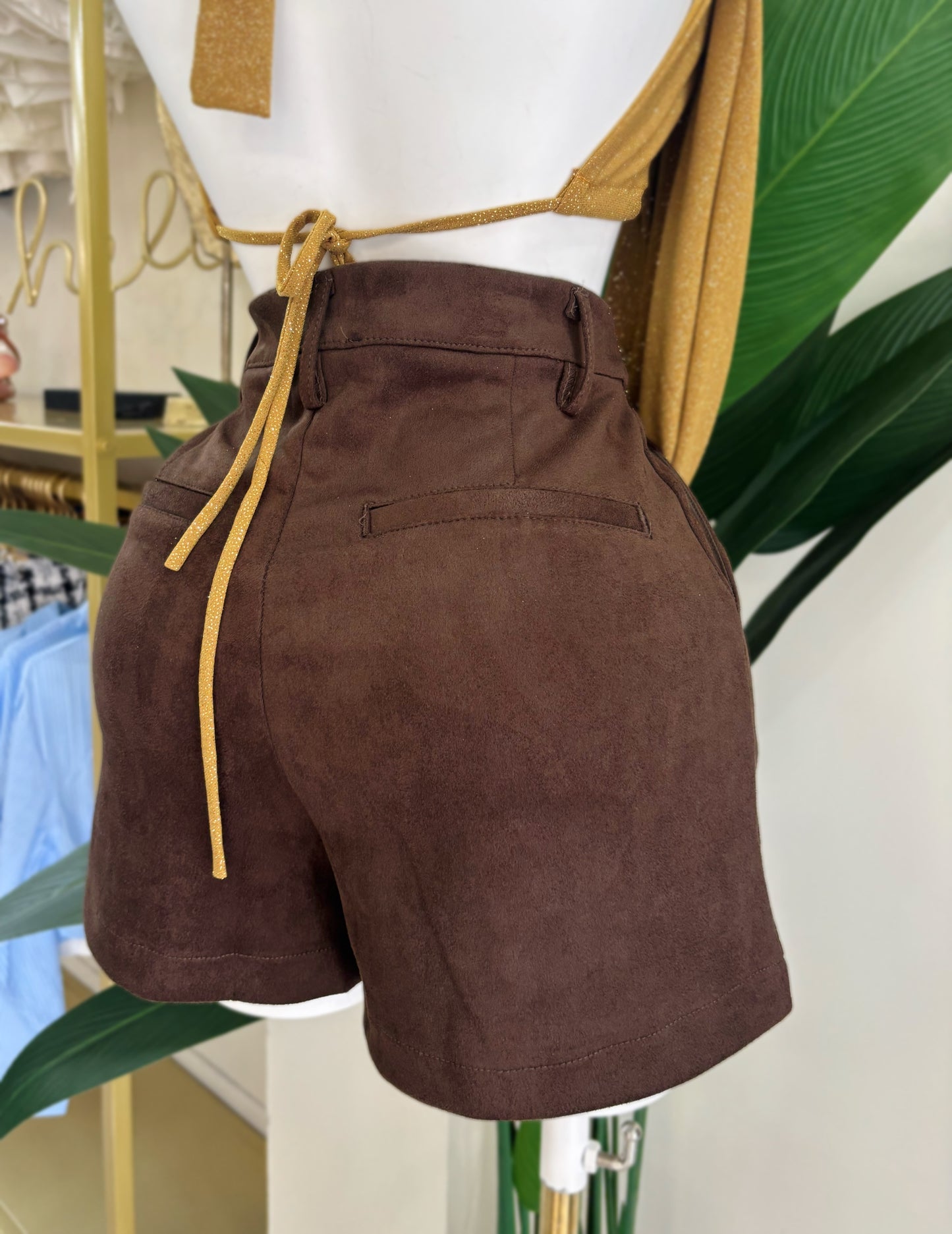 Grecia Suede Short (Marrón)