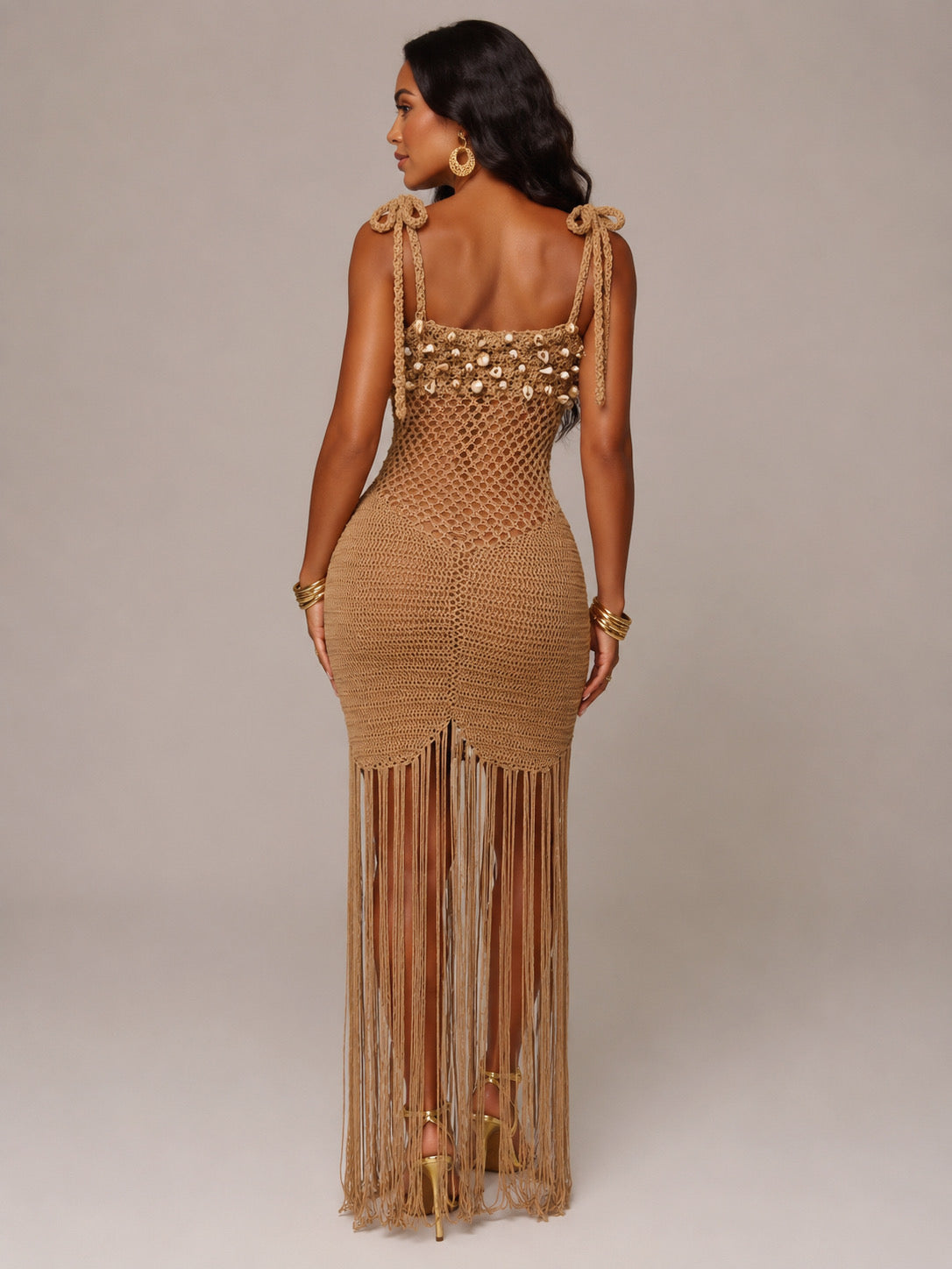 Turquía Crochet Fringe Dress