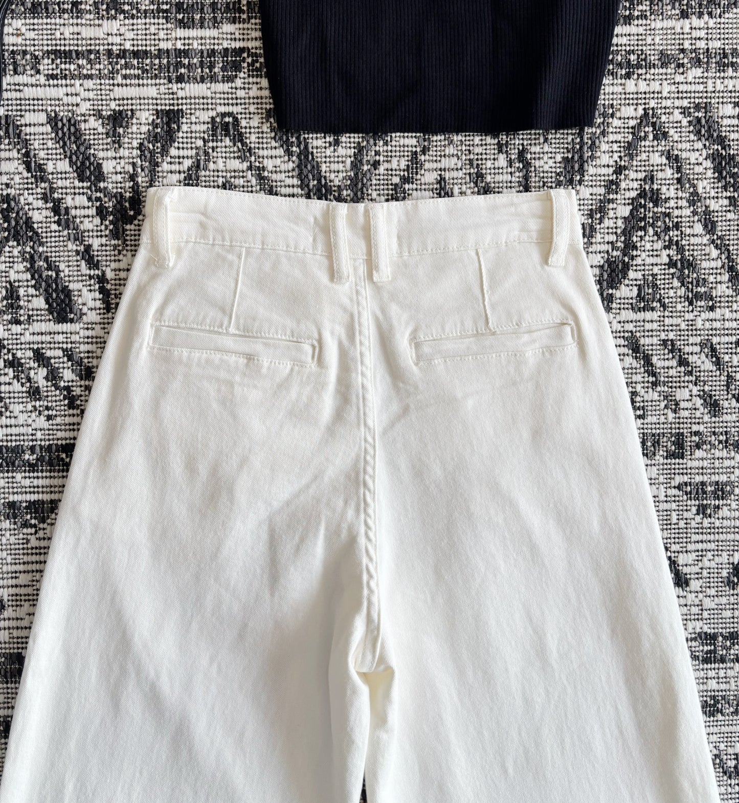 Lilliana Wide Leg White Jeans
