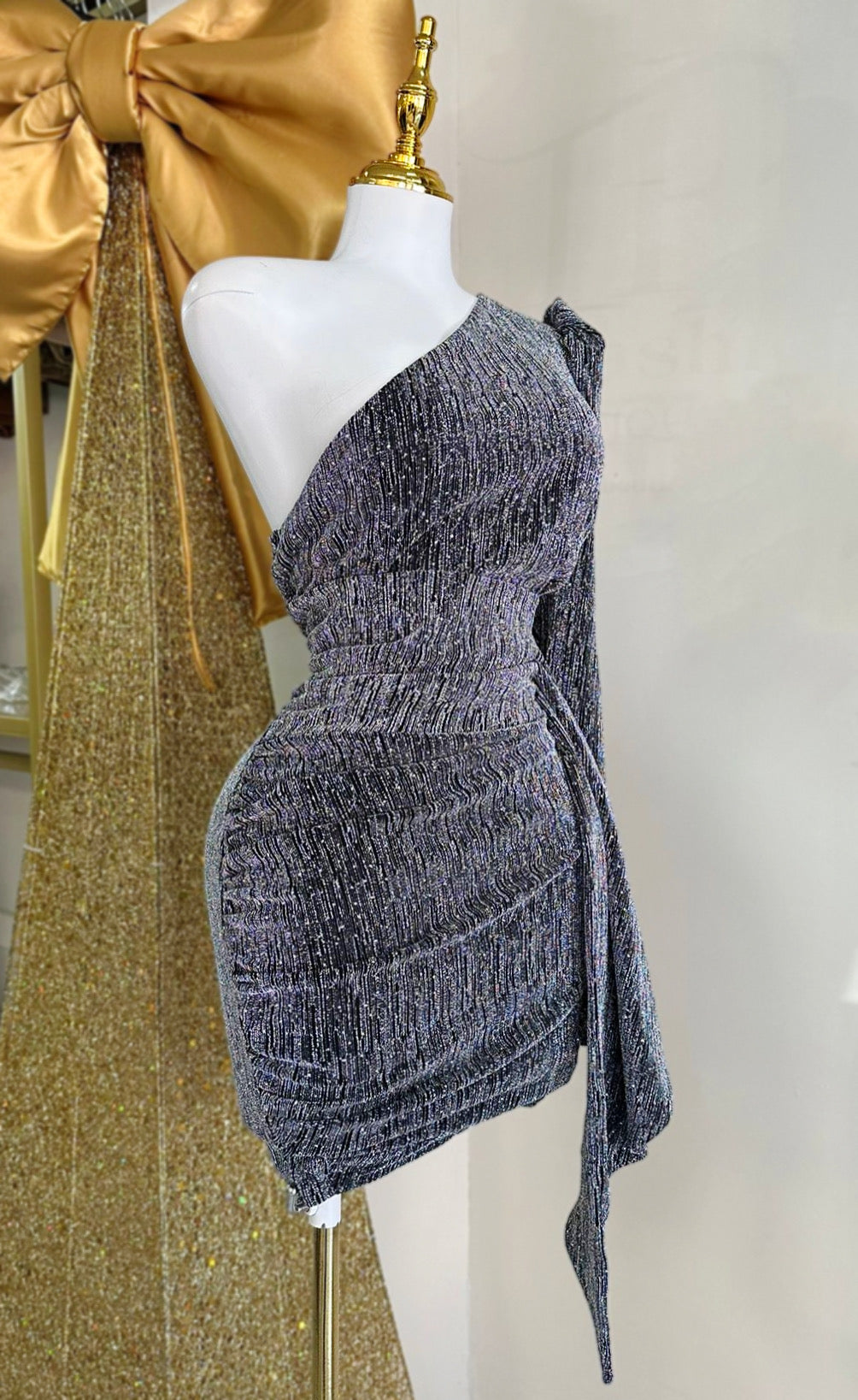 Julianna Silver Dress