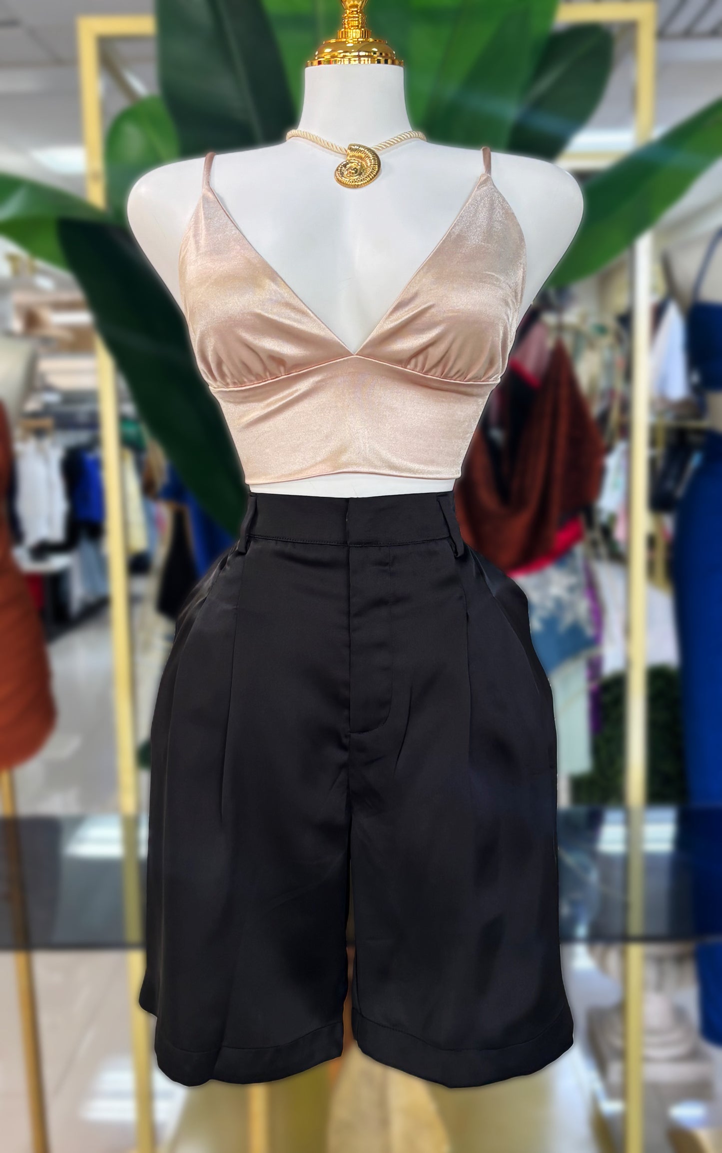 Zoé Satin Bermuda (3 Colores)