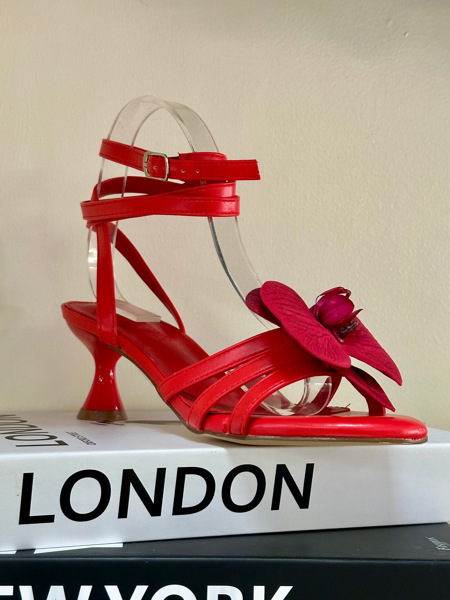 Orchids Kitty Heels 2 Colores (Rojo - Marrón)