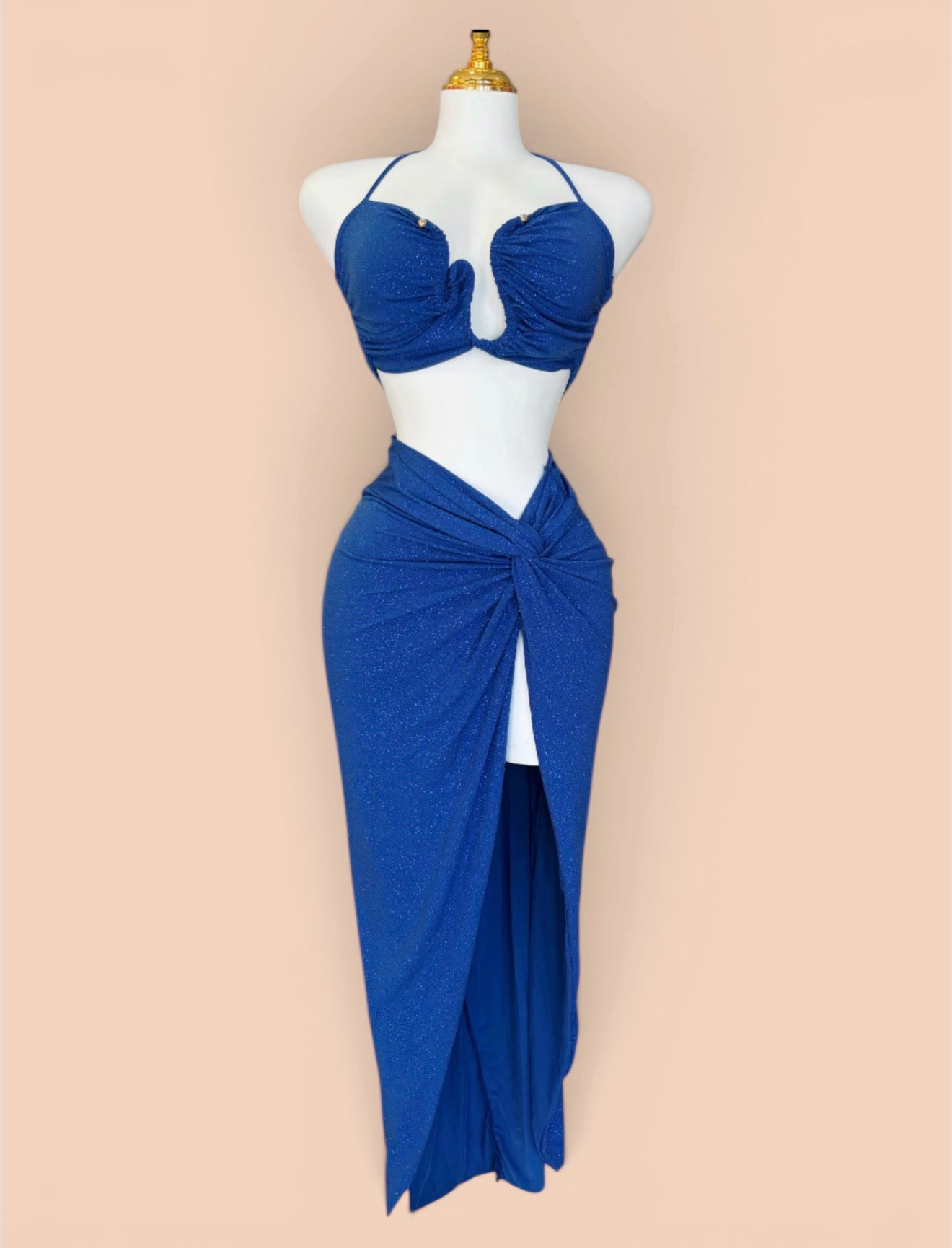 Aura Royal Skirt Set