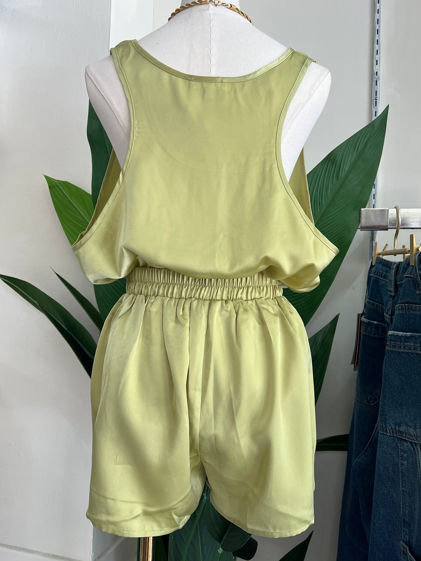 Lucia Satin Short Set