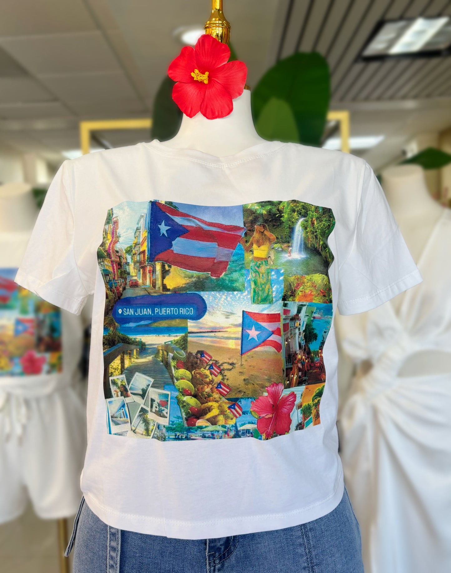 Encanto PR Top (Blanco/Negro)