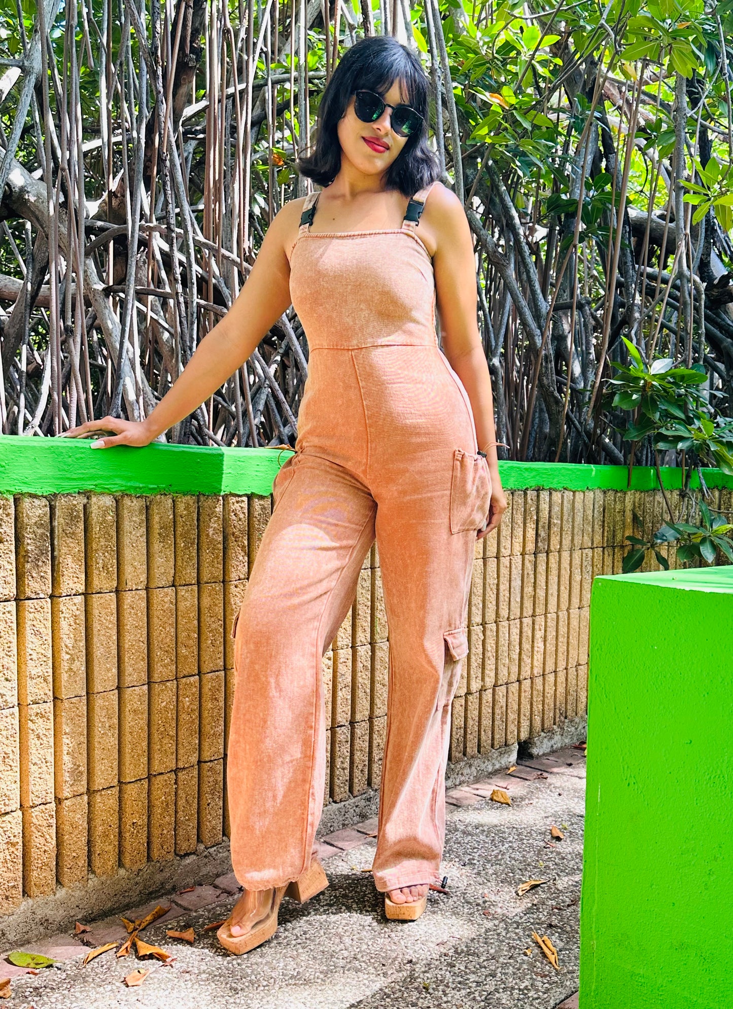 PAULA MOCHE DENIM JUMPSUIT