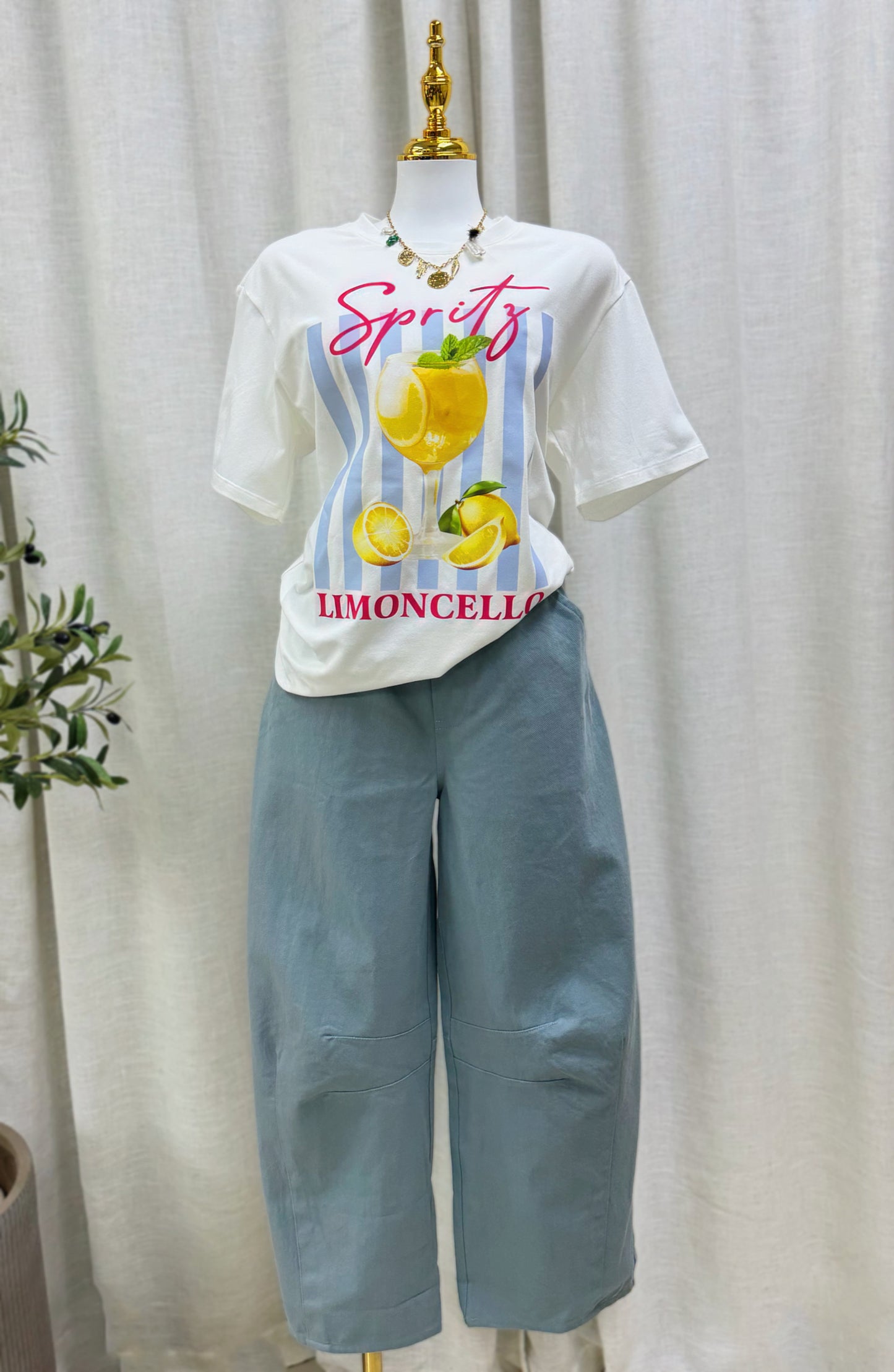 Cloud Barrel Pants (Blue)