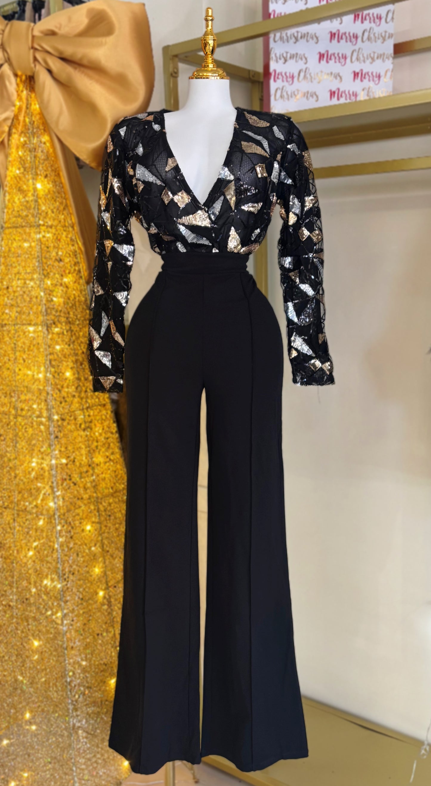 Gala Sequin Jumpsuit