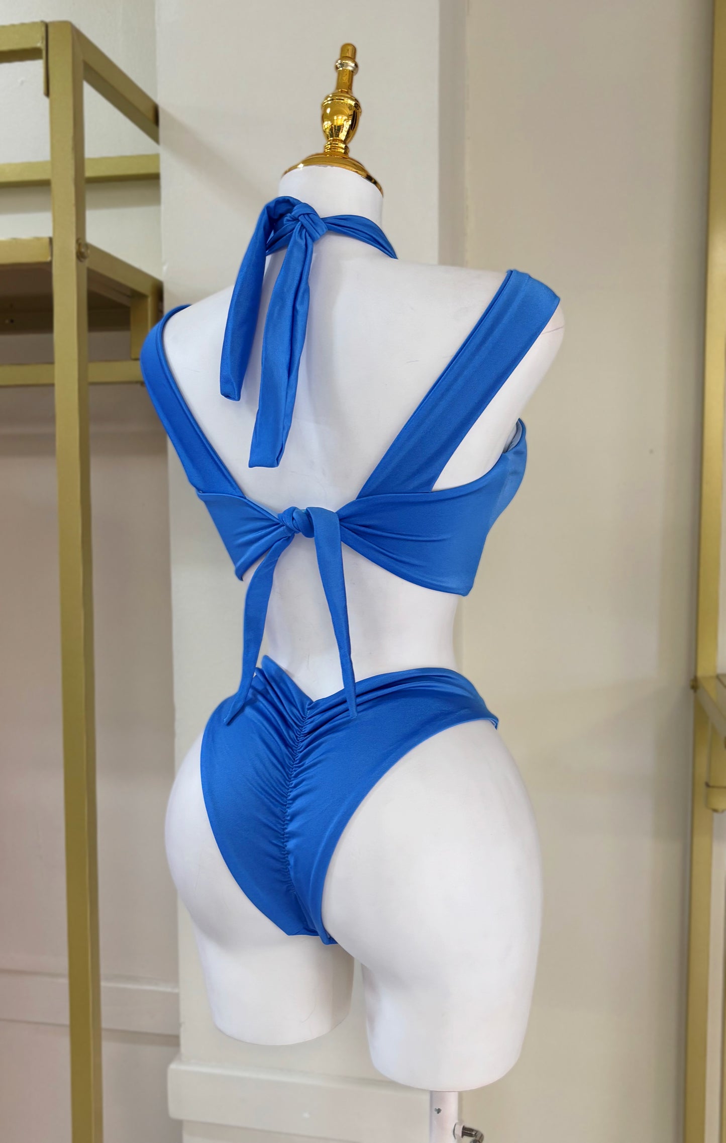 Ibiza 4 Pieces Swimwear (Sage/Dorado/Azul)