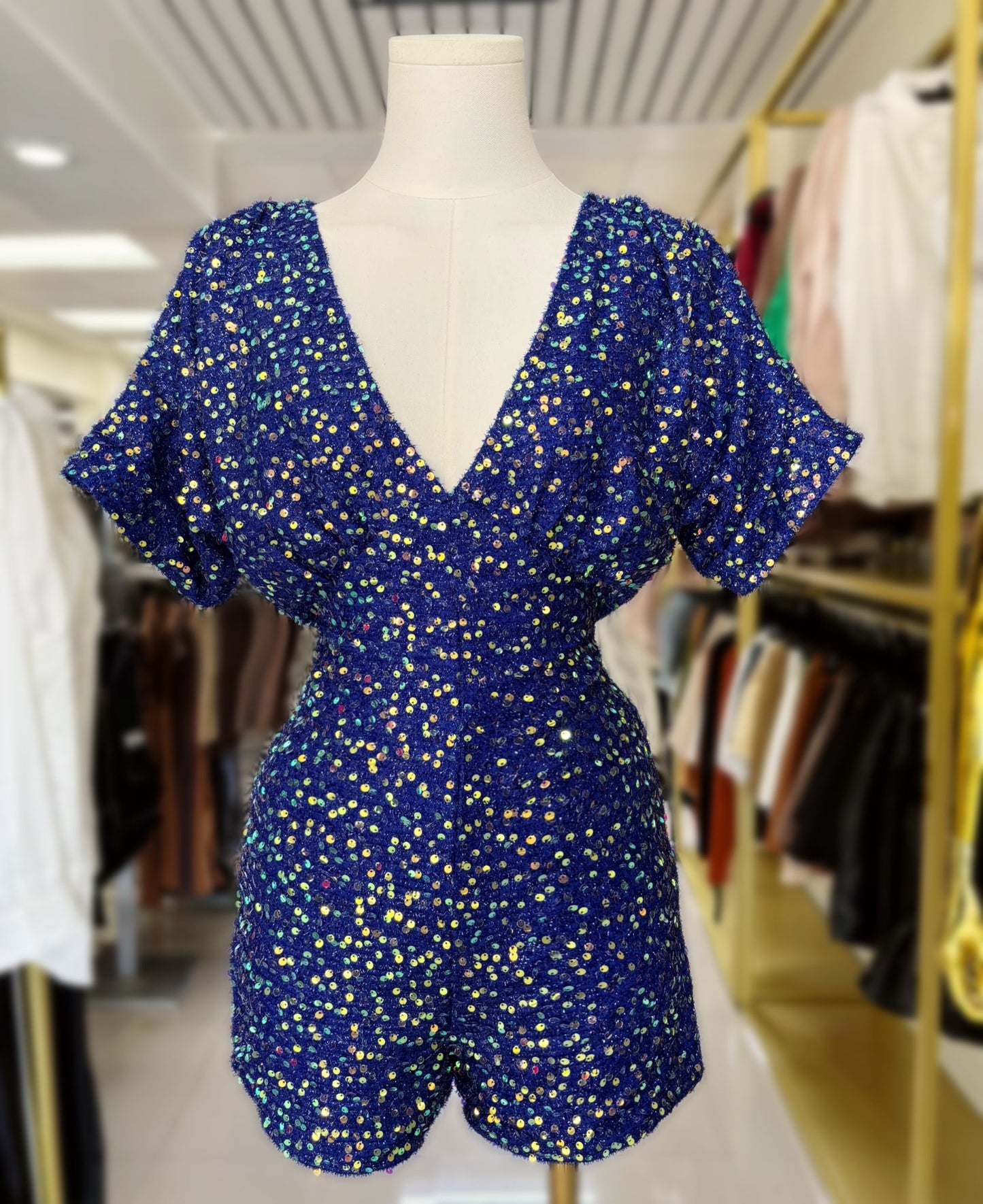 Aurora Sequin Romper (Small)