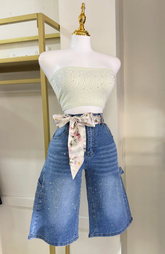 Aurora Rhinestone Jort