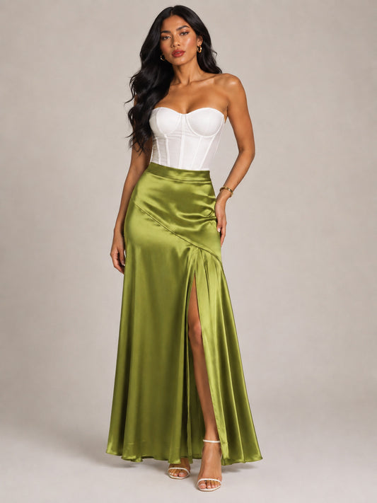Gretta Satin Maxi Skirt