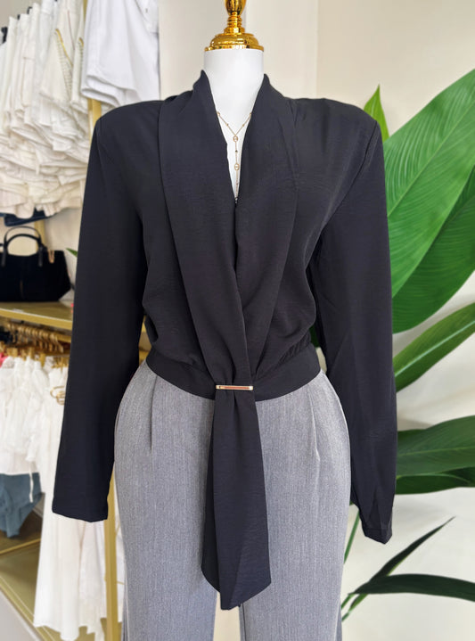 Veronica Black Blouse