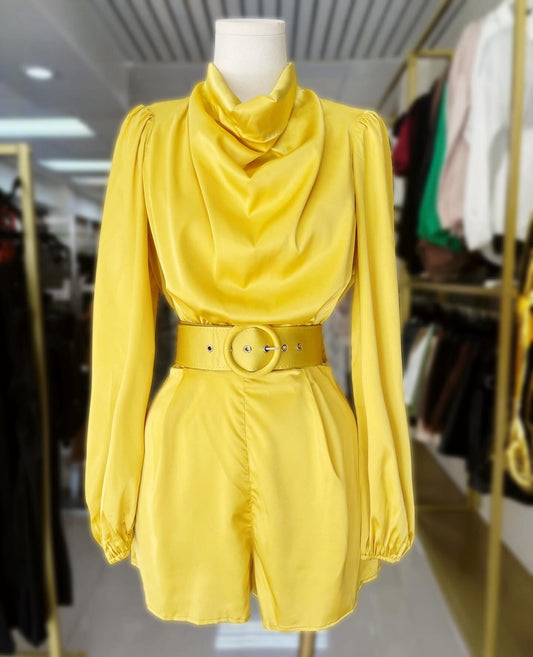 Alana Yellow Romper
