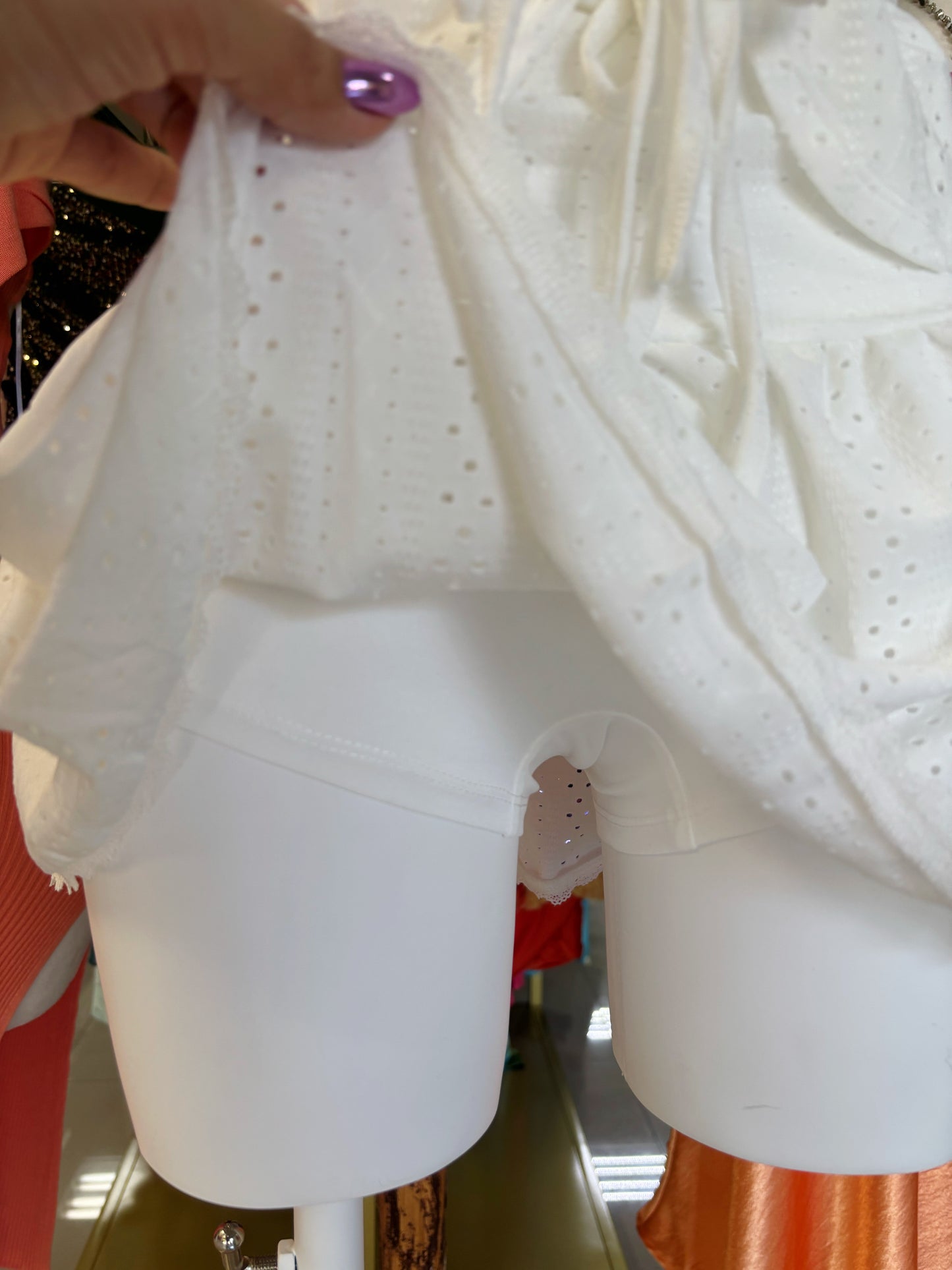 Bianca White Skirt Set