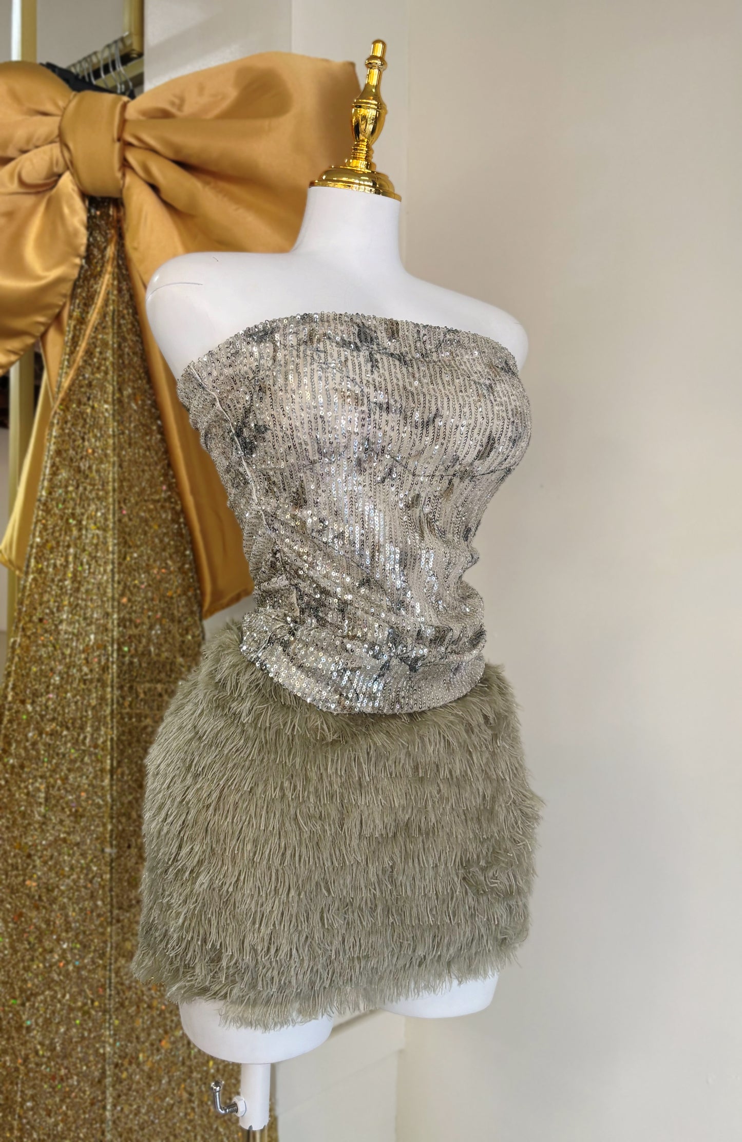 Kamelia Sequin Top