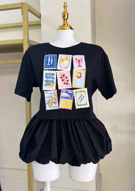 Amalfi Stamps Tshirt