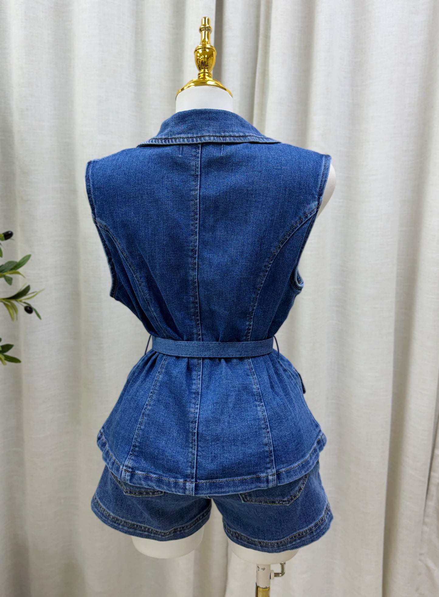Aura Denim Vest