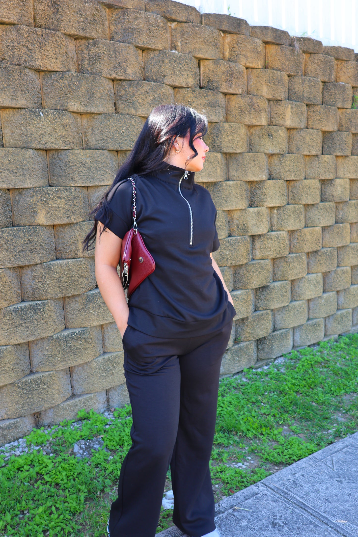 Karlotta Comfy Pant Set (Black)