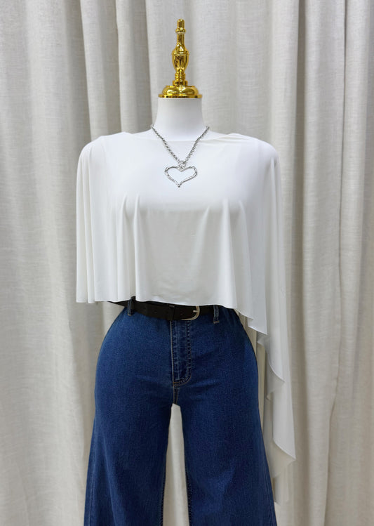 Hanna Elegant Bodysuit (White)