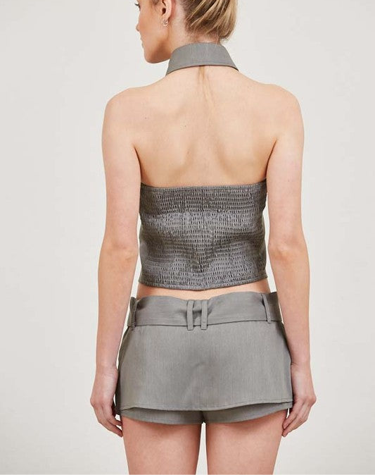 Mía Grey Skort Set