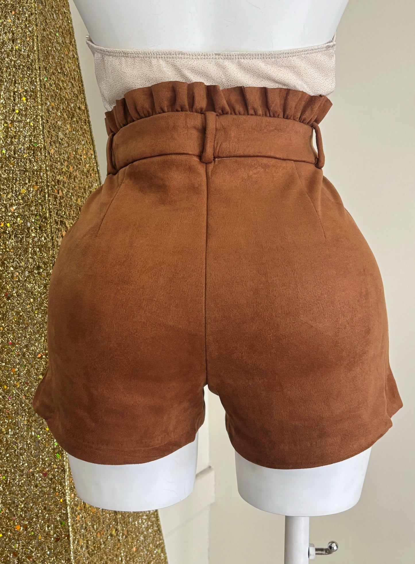Merida Suede Short Dress (Camel)