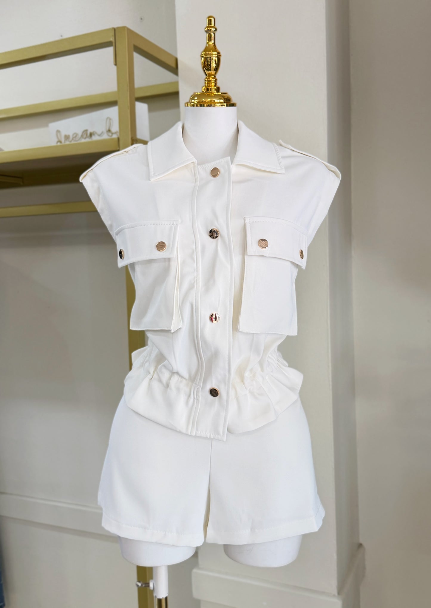 Rita Short Set (White)