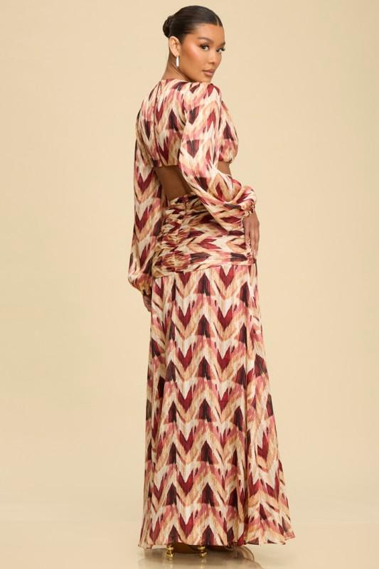 Milena Rust Maxi Dress