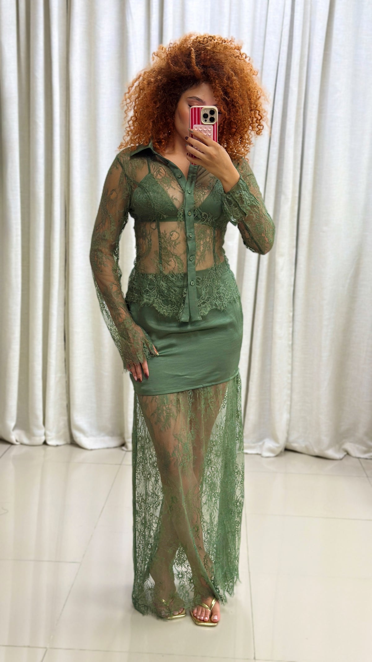 Atenas 3 Pieces Lace Set