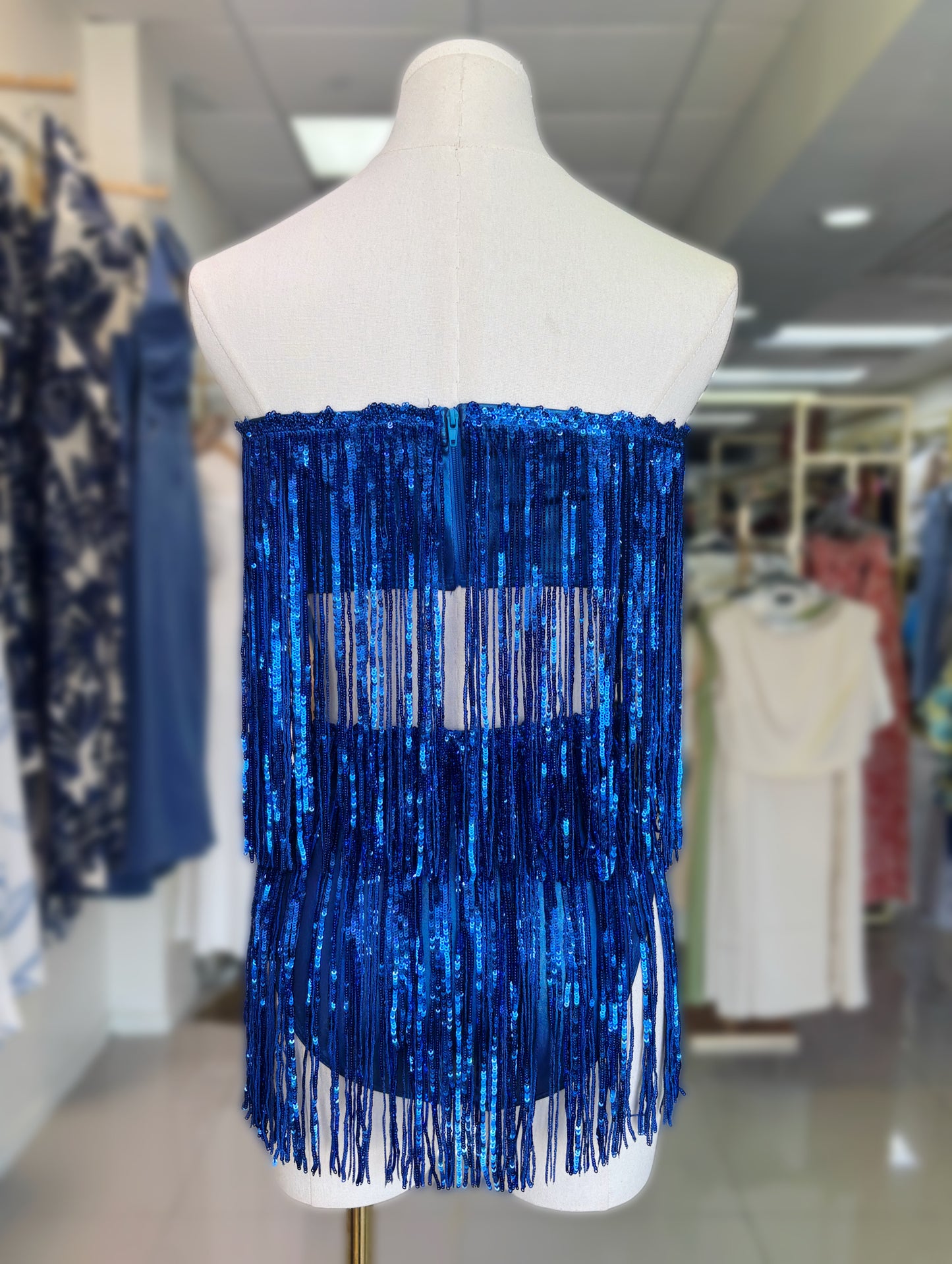 Paula Fringe Sequin Set