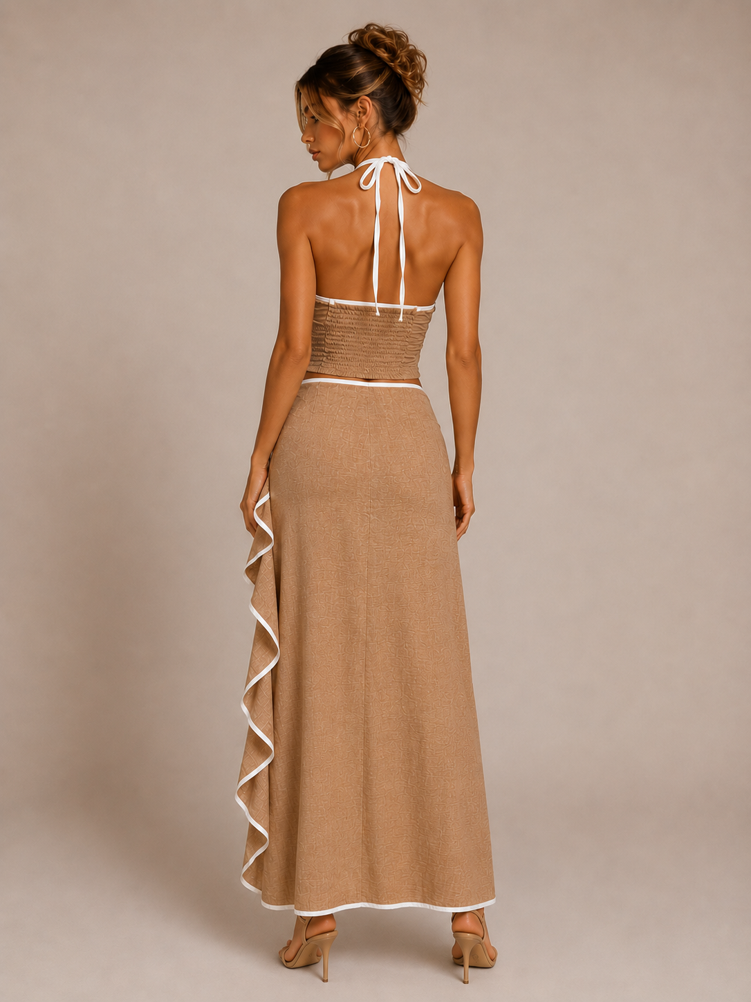 Navia Mocha Skirt Set