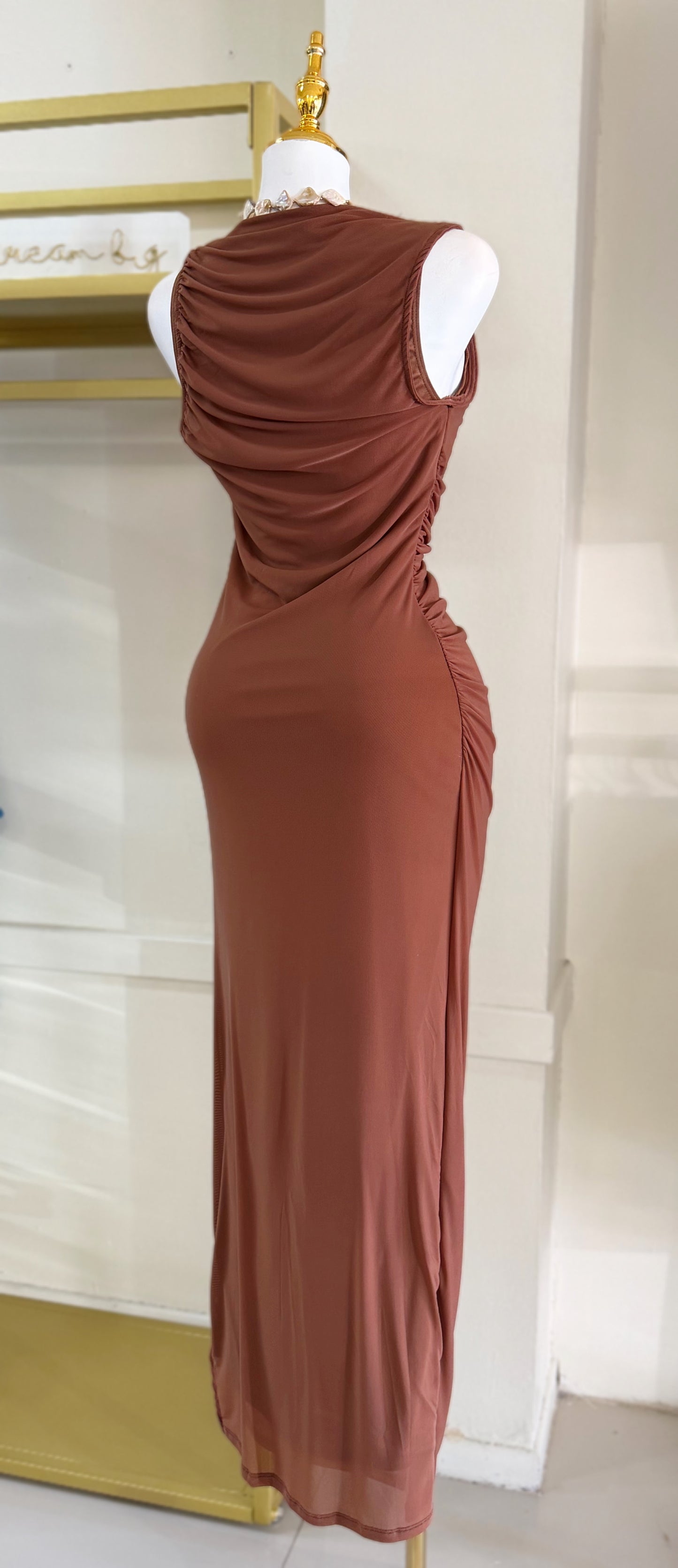 Amira Mesh Maxi Dress