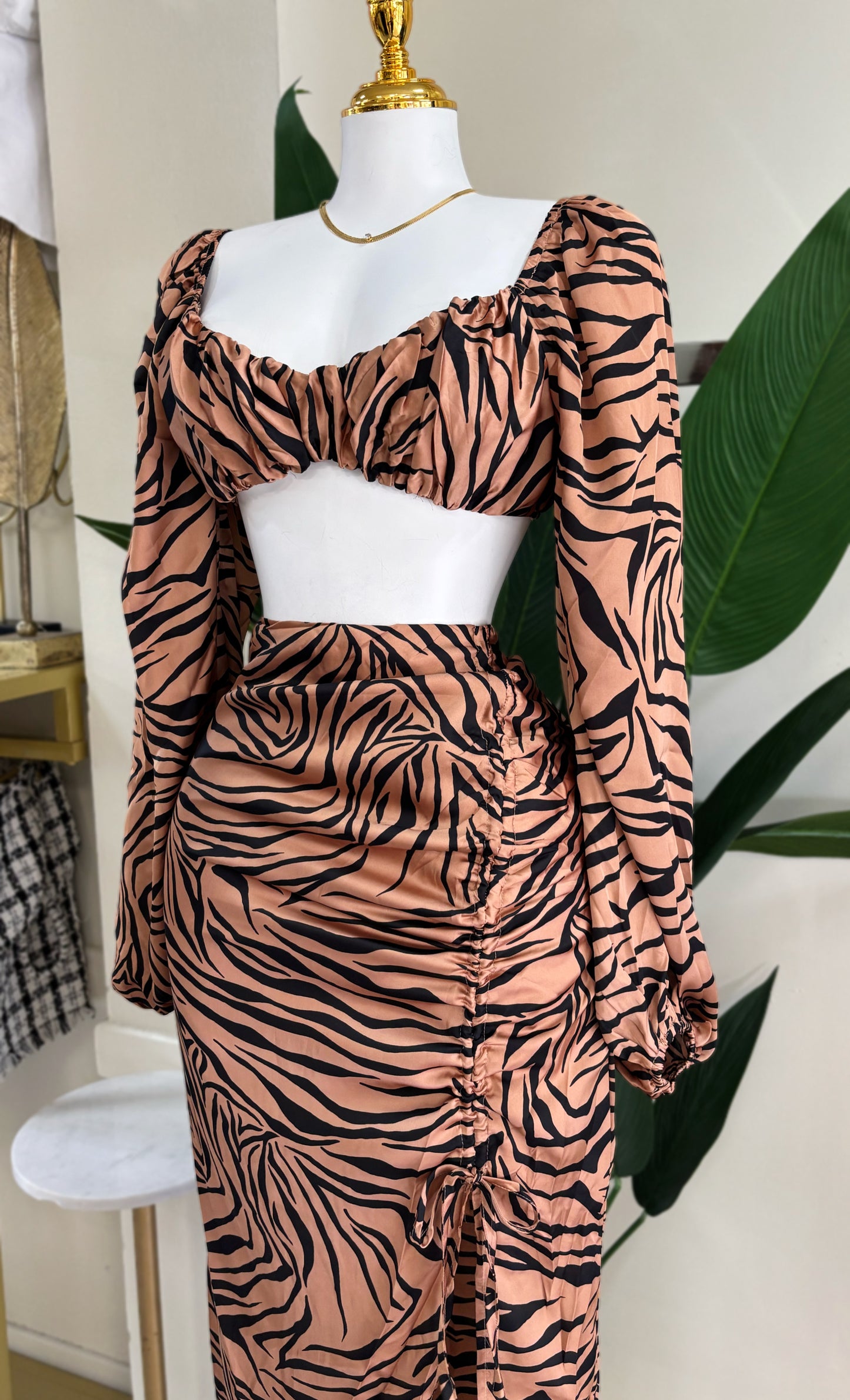 Fátima Print Skirt Set