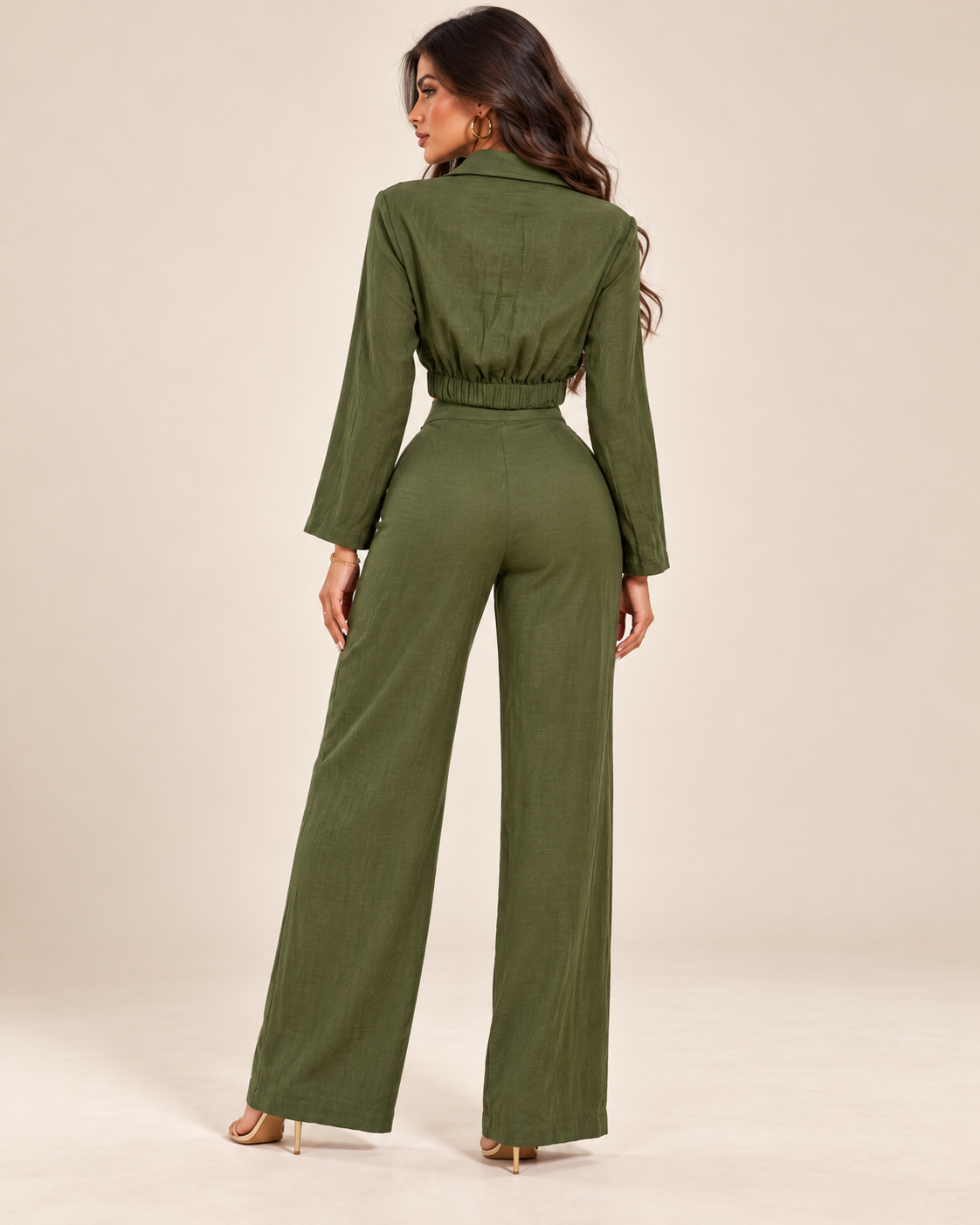 Hesia Linen Pant Set (No stretch)