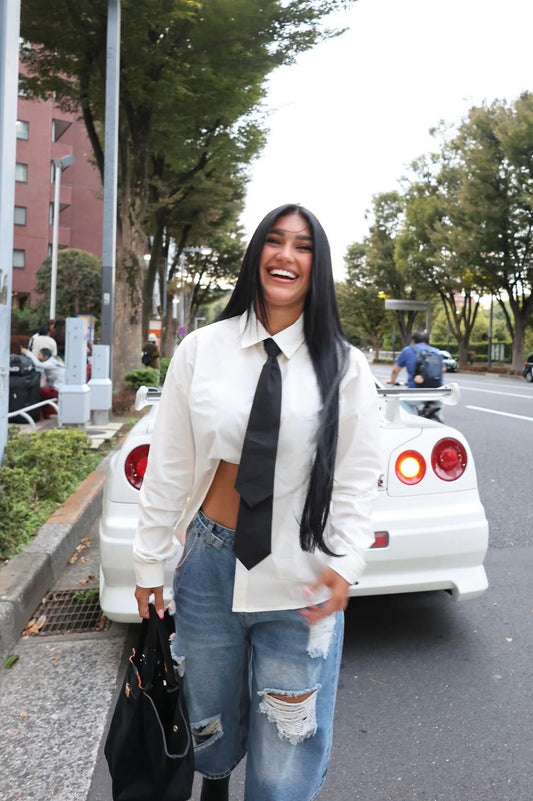 Elena Tie Blouse