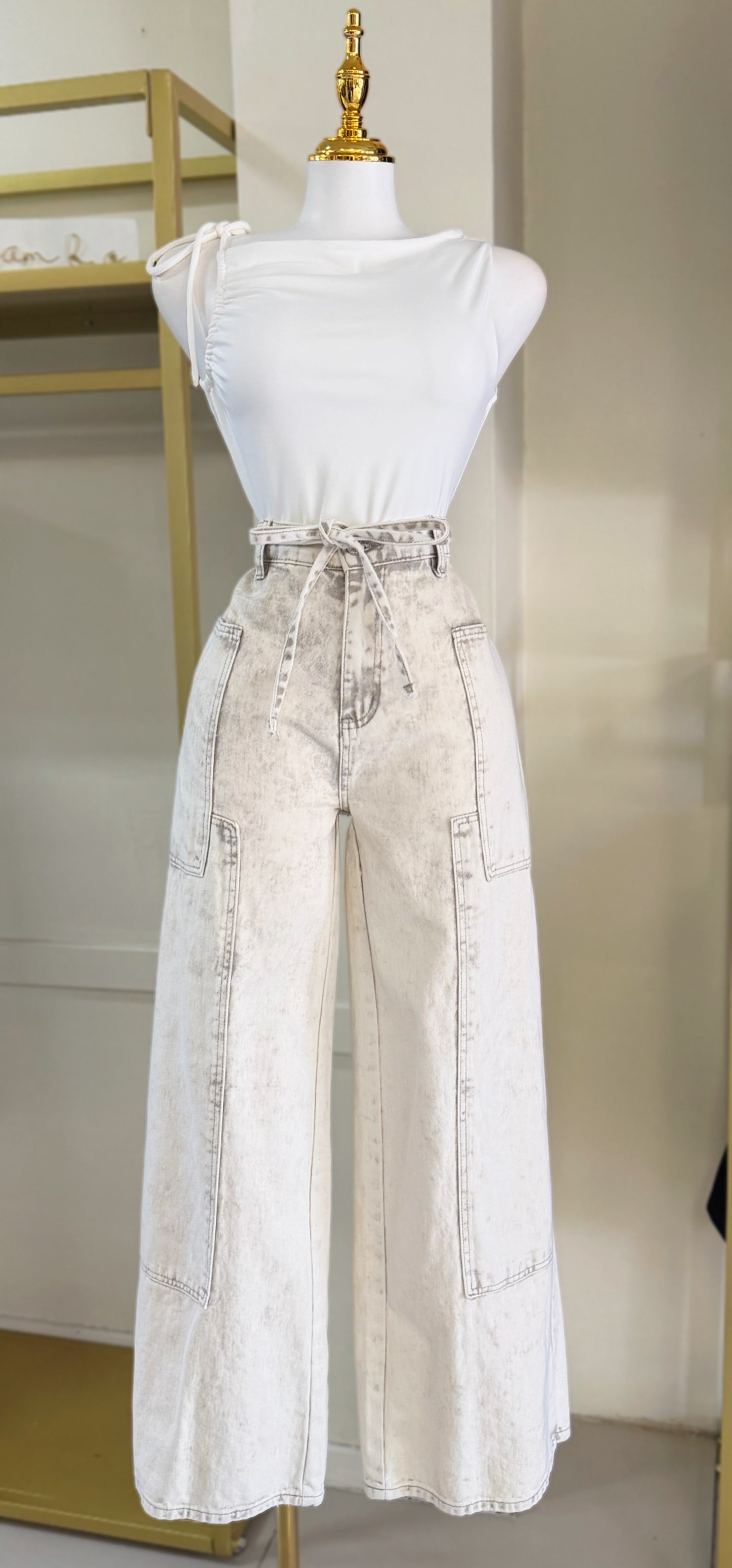 Ashley Wide Leg Jean (No Stretch)
