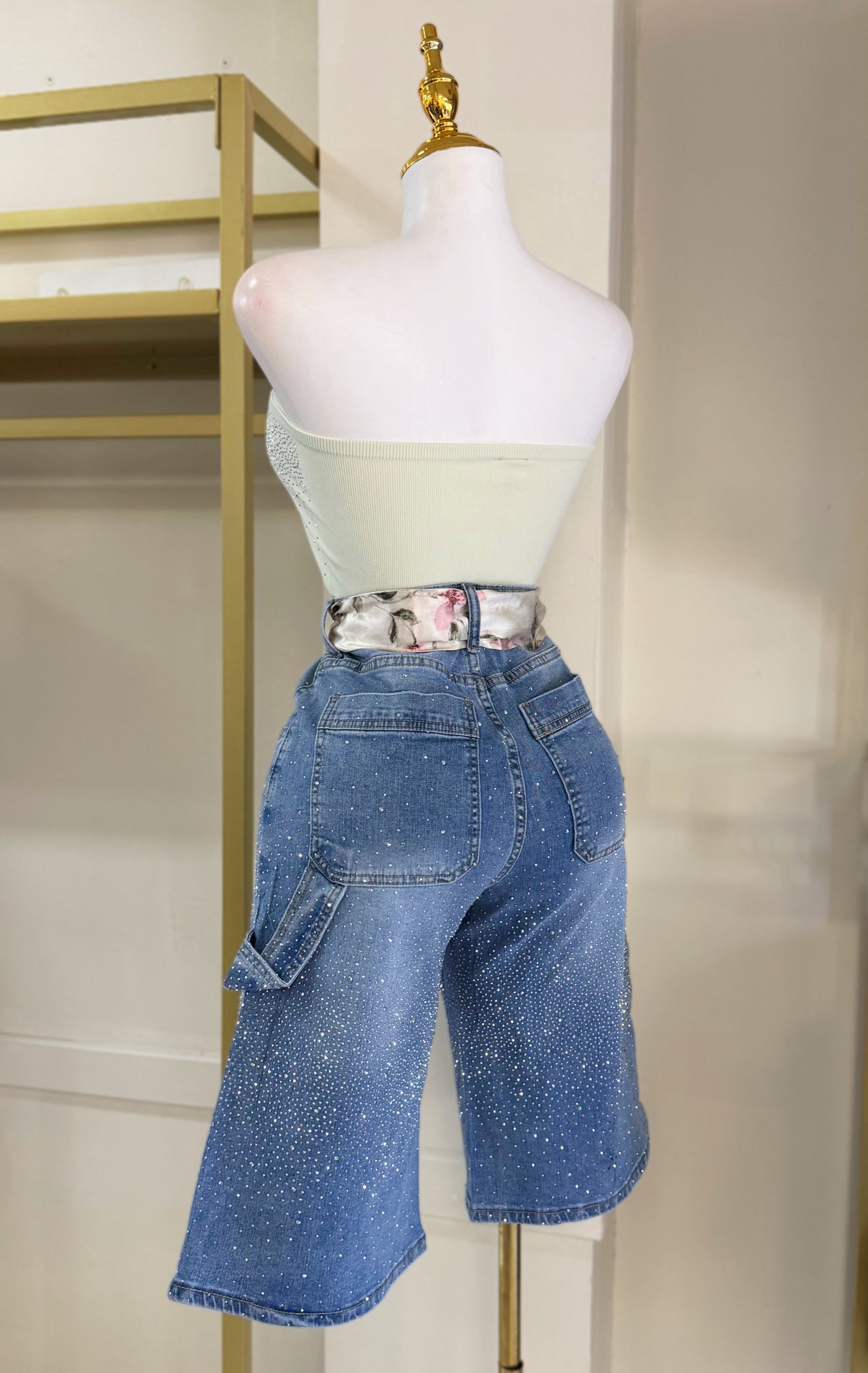 Aurora Rhinestone Jort