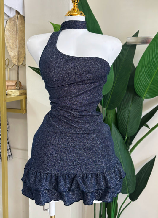 Gretta One Shoulder Scarf Dress