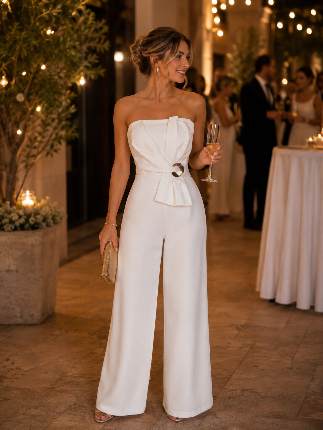 Elena White Jumpsuit