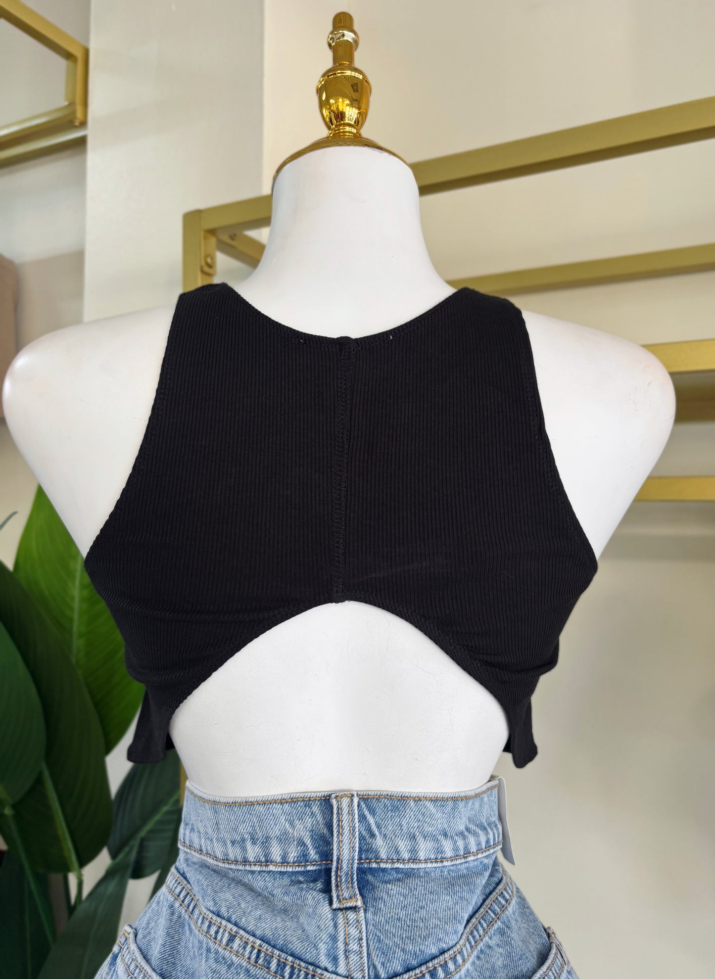 Ariza Crop Top (Black)