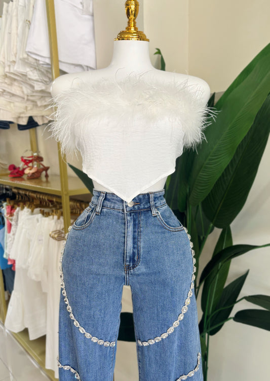 Analia Feather Top