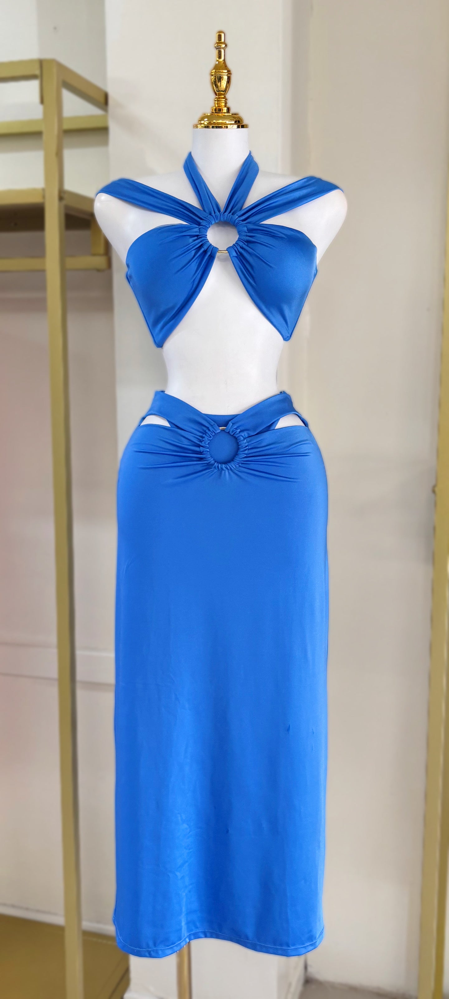 Ibiza 4 Pieces Swimwear (Sage/Dorado/Azul)