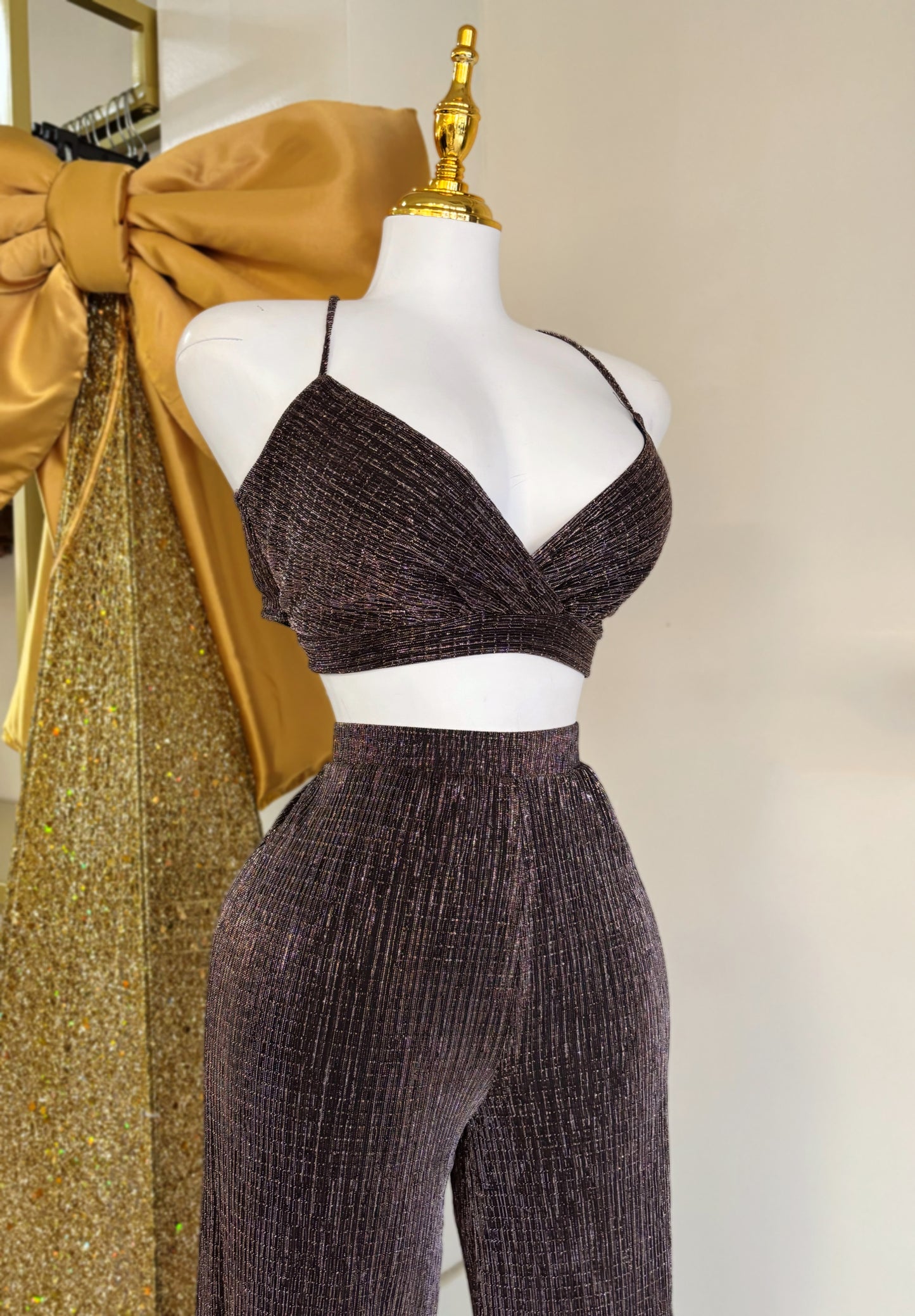 Elena Glitter Pant Set
