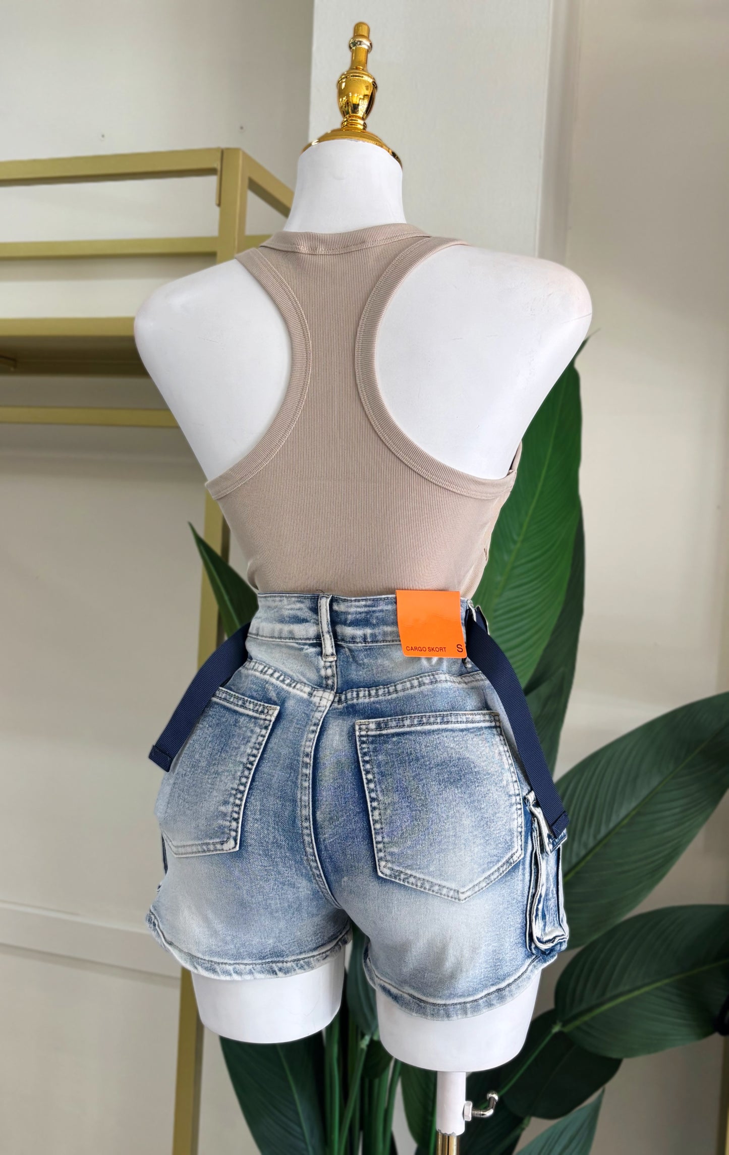 Amira Denim Skort (Stretch)