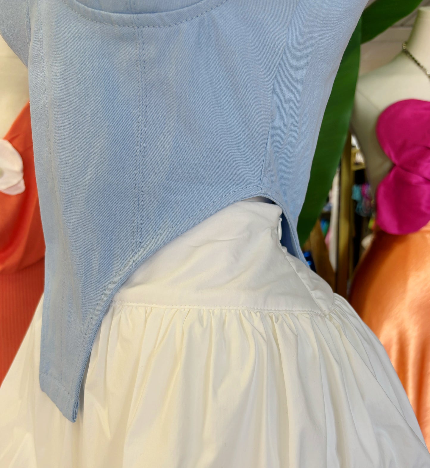 Thalia Denim Corset