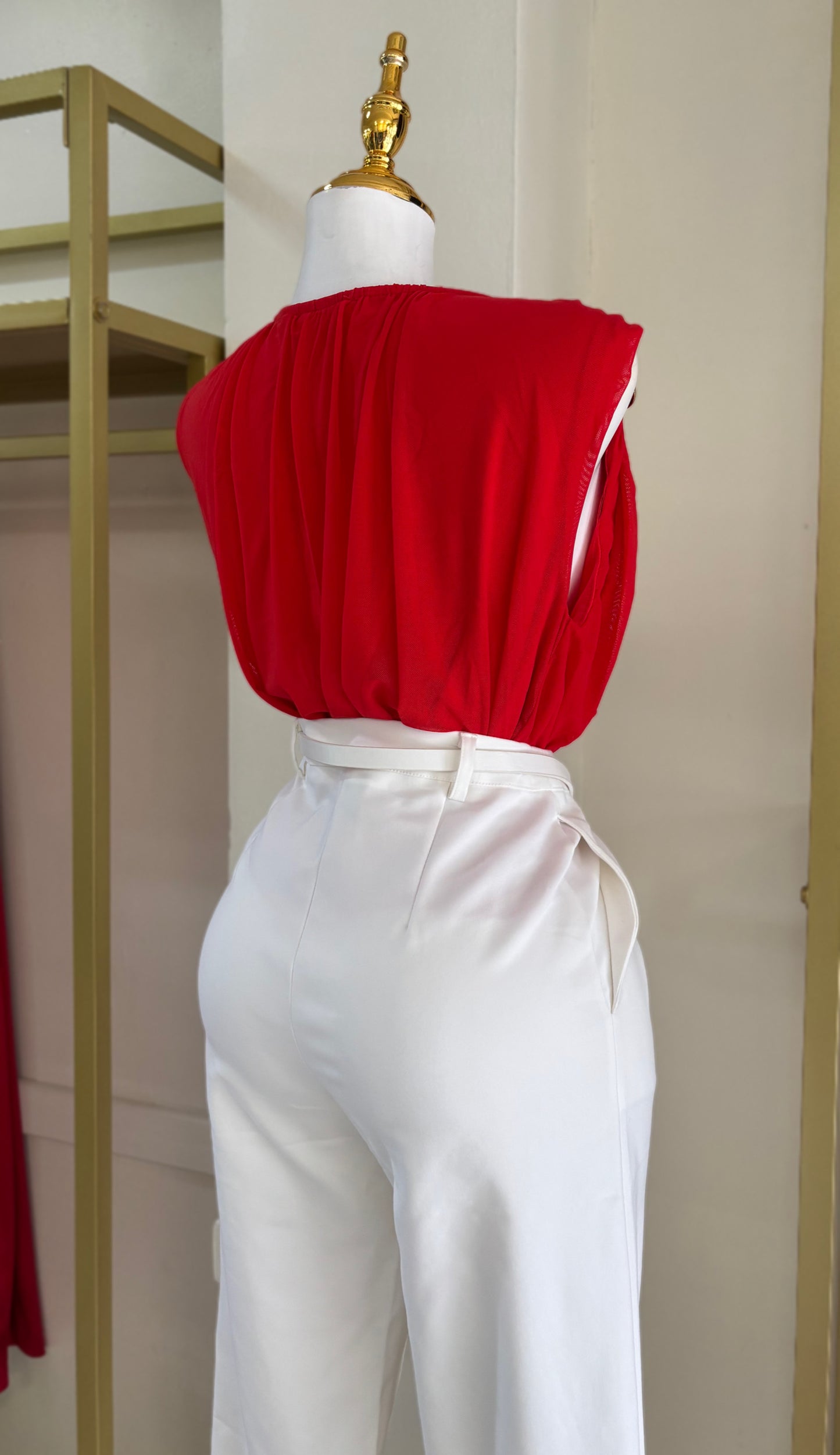 Selena Petite Offine Pant (Blanco)