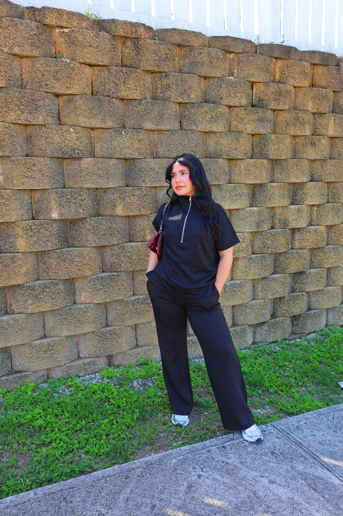 Karlotta Comfy Pant Set (Black)