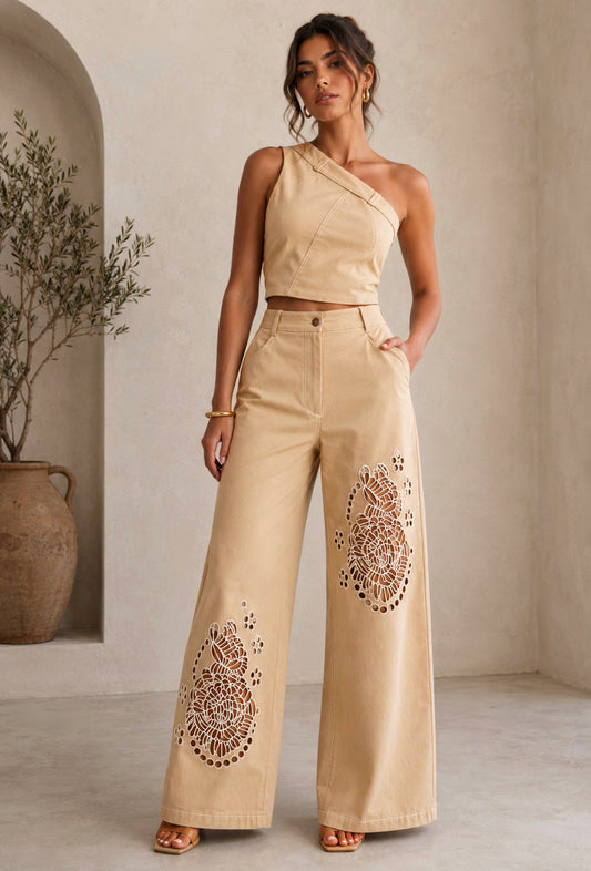 Celeste Floral Cutout Pant Set