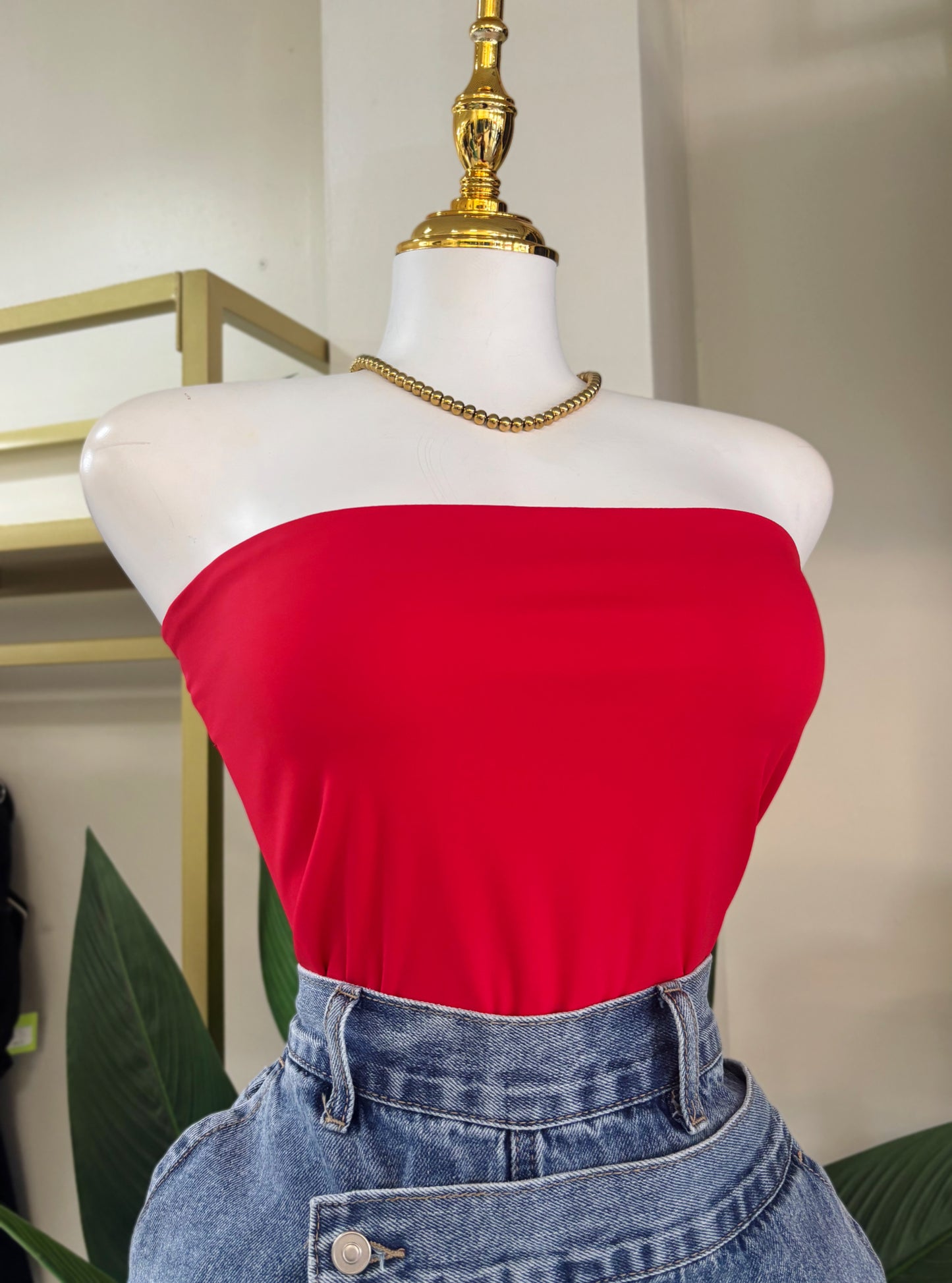 Milena Crop Top (Red) CORRE PEQUEÑA