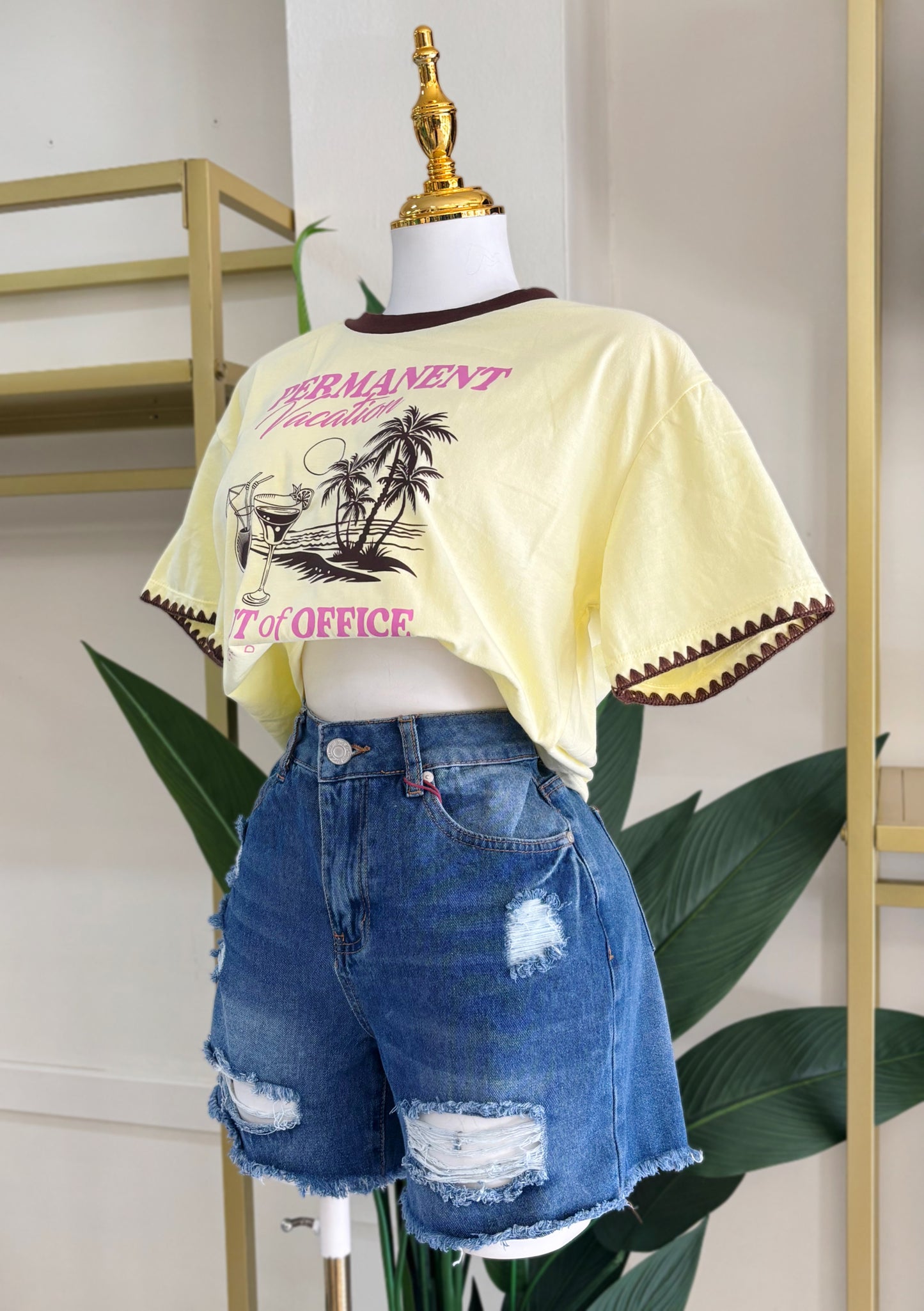 Alissa Denim Short (No stretch)